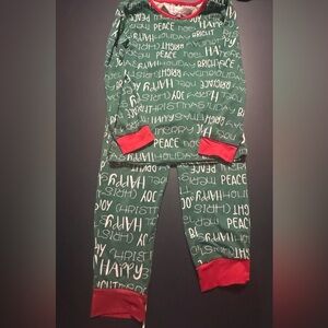 Christmas Green and Red Kids Pajamas